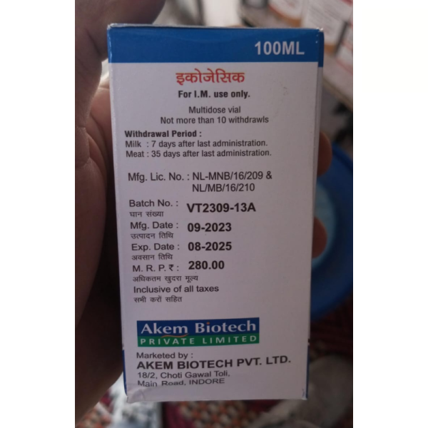 Ecogesic Injection - Akem Biotech Pvt.Ltd