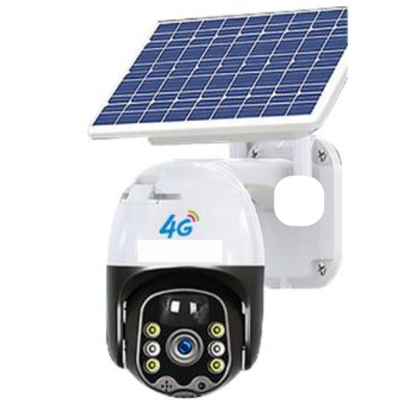 CCTV Camera With Solar Panel-Image