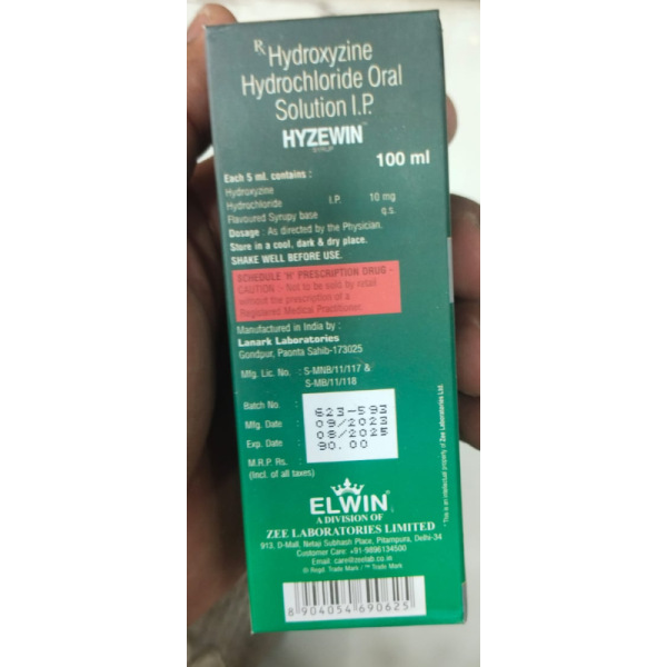 Hyzewin Syrup - Elwin
