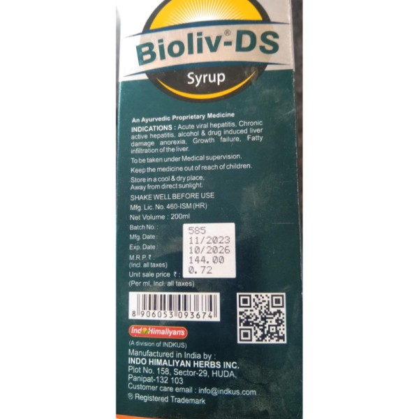 Bioliv-DS Syrup - Indo