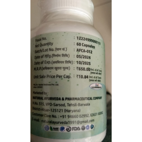 Super 60 Capsule - Natural Ayurveda & Pharmaceutical Company