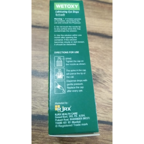 Wetoxy Lubricating Eye Drops - Rjrx Healthcare
