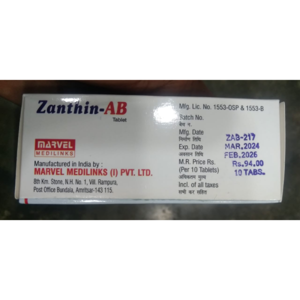 Zanthin-AB - Marvel Medilinks