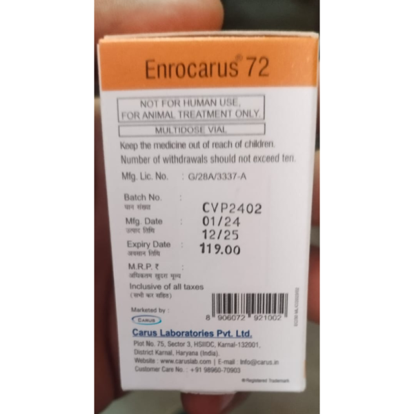Enrocarus 72 - Carus Laboratories Pvt. Ltd