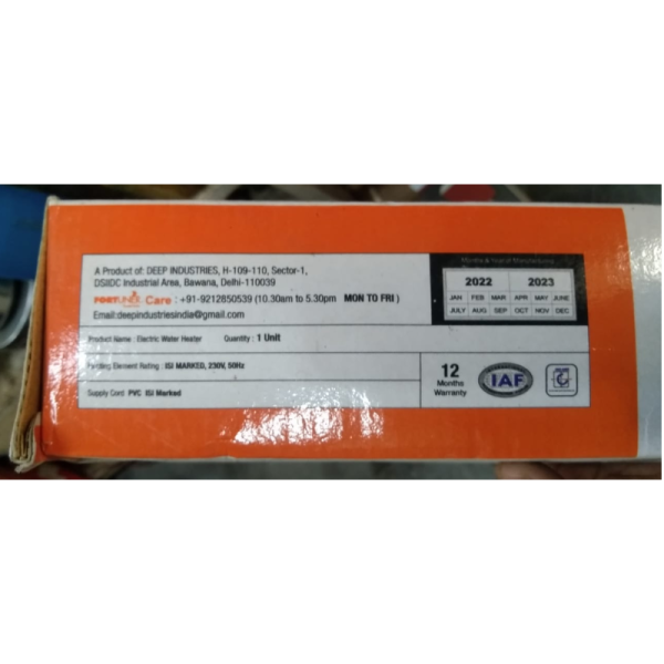 Immersion Heater - Fortuner