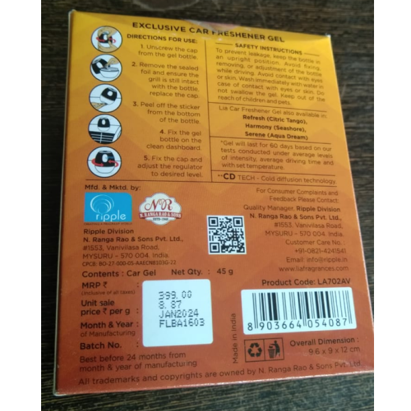 Car Air Freshner - Lia