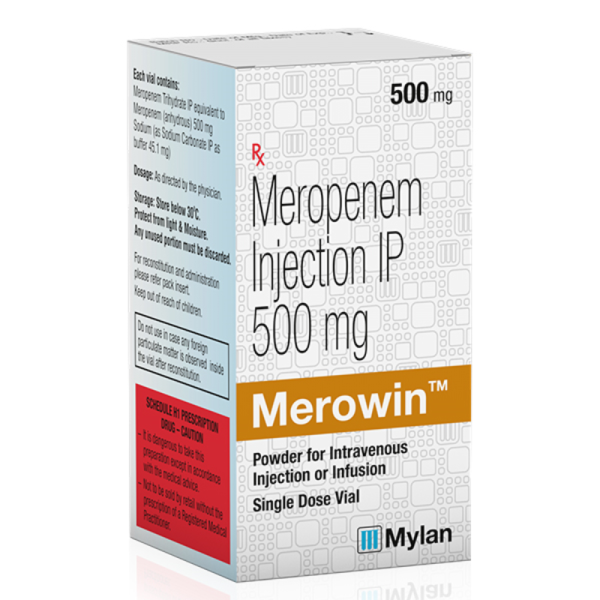 Merowin 500 mg - Mylan Pharmaceuticals Pvt Ltd