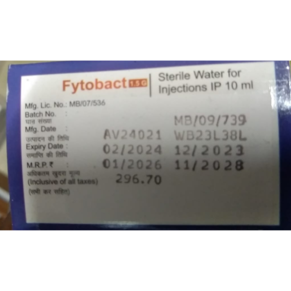Fytobact 1.5 g - Cadila Pharmaceuticals Ltd
