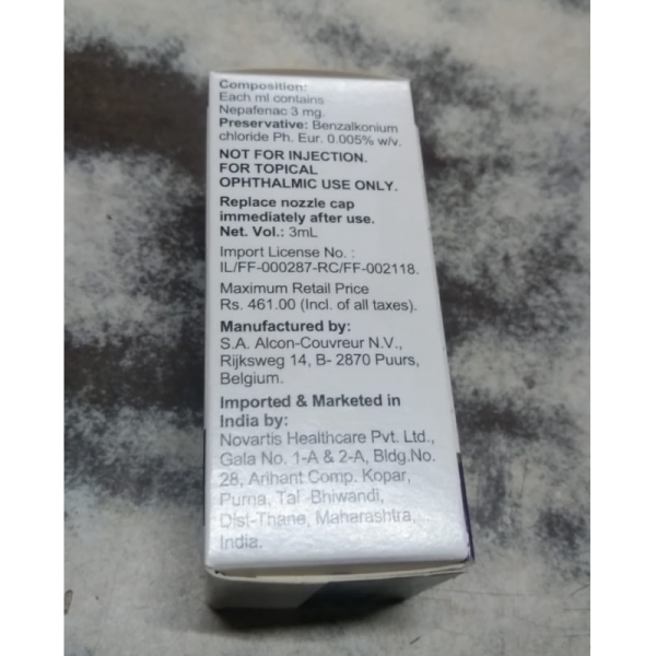 Ilevro Eye Drop - Novartis Healthcare Pvt. ltd