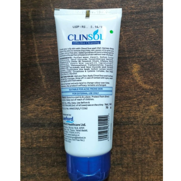 Clinsol Facewash - Leeford