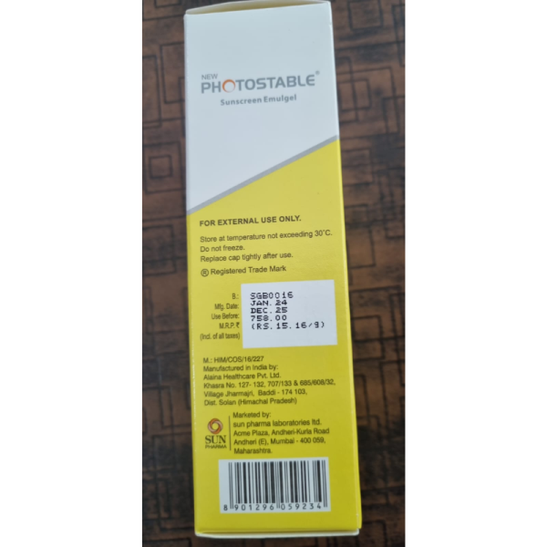 Bello Photostable Sunscreen - Sun Pharmaceutical Industries Ltd
