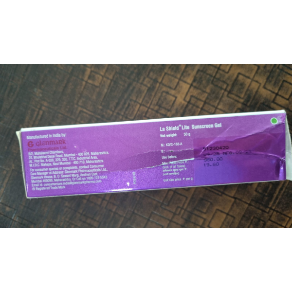 La Shield Lite Sunscreen Gel - Glenmark Pharmaceuticals Ltd