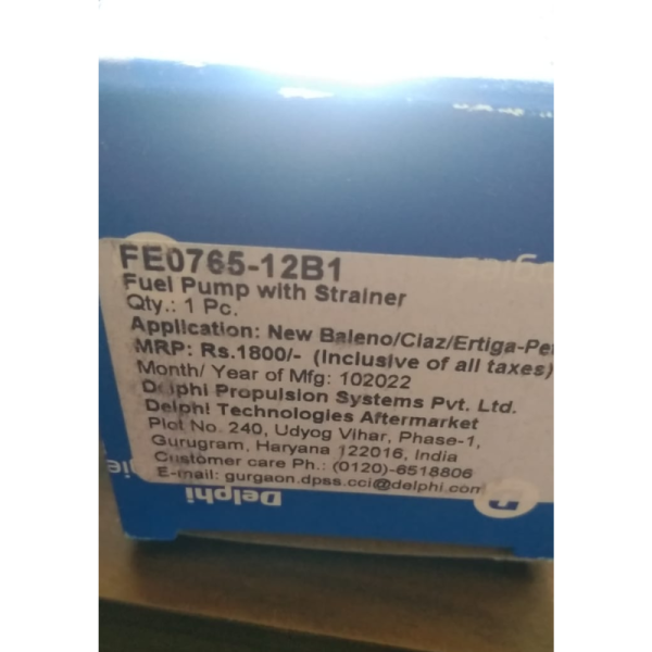 Fuel Pump With Strainer - Delphi Technologies