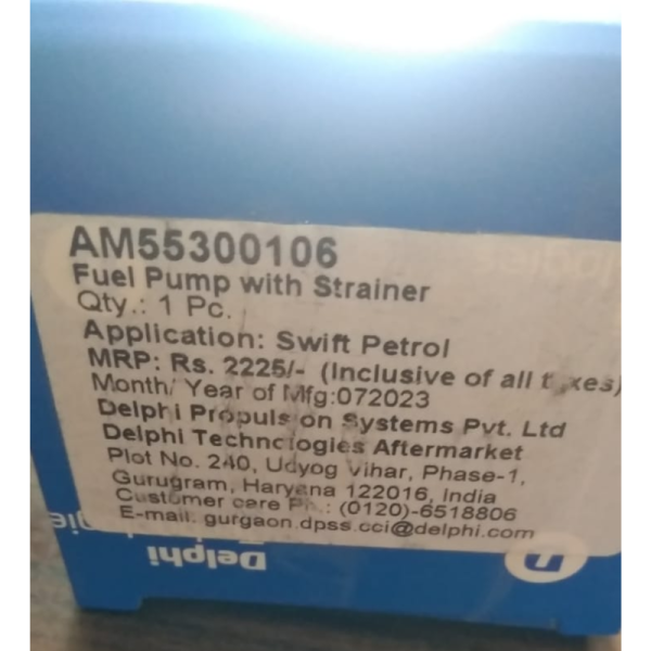Fuel Pump With Strainer - Delphi Technologies