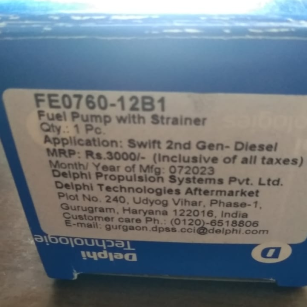 Fuel Pump With Strainer - Delphi Technologies