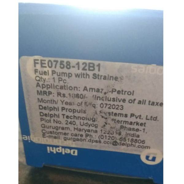 Fuel Pump With Strainer - Delphi Technologies