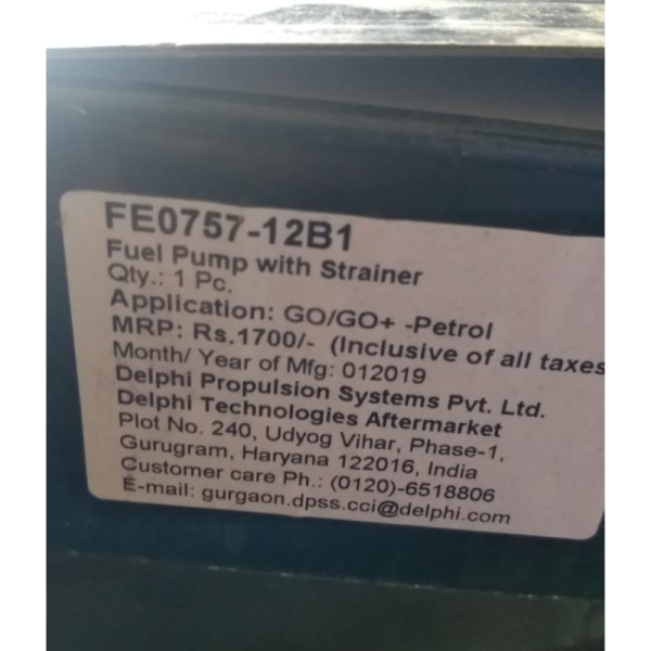 Fuel Pump With Strainer - Delphi Technologies