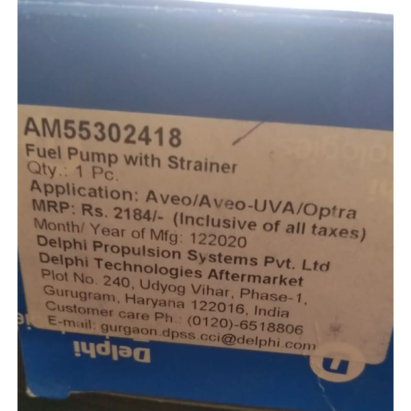 Fuel Pump With Strainer - Delphi Technologies