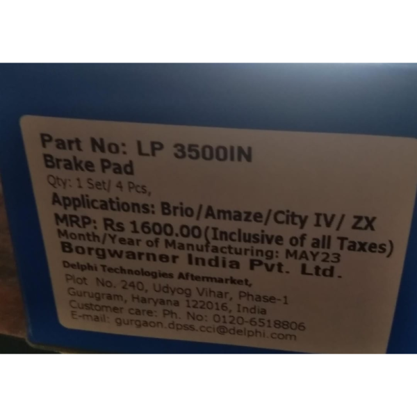 Brake Pad - Delphi Technologies