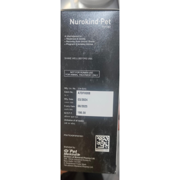 Nurokind Pet Syrup - Mankind Pharma Ltd