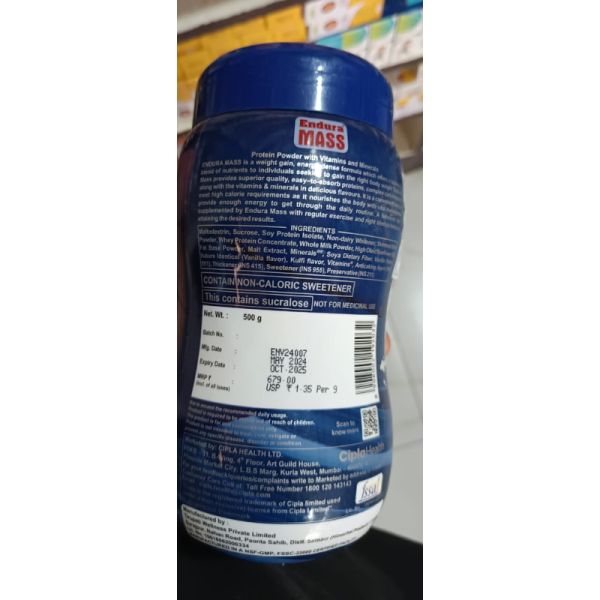 Endura Mass Weight Gainer - Cipla