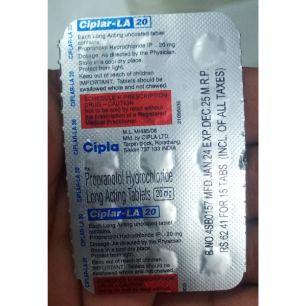 Ciplar LA 20 Tablets - Cipla