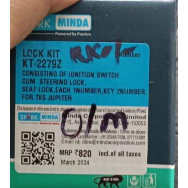Lock Kit - Spark Minda
