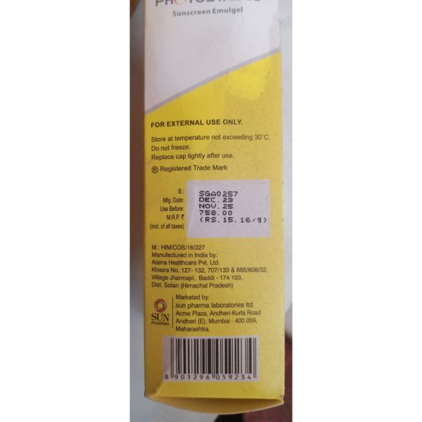 Bello Photostable Sunscreen - Sun Pharmaceutical Industries Ltd