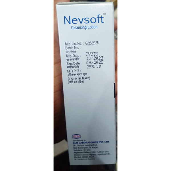 Nevsoft Cleansing Lotion - KLM Laboratories