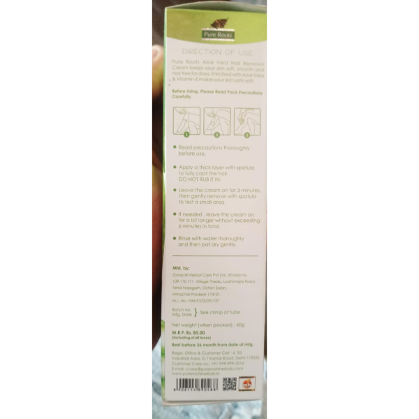 Hair Removal Cream - Pure Roots