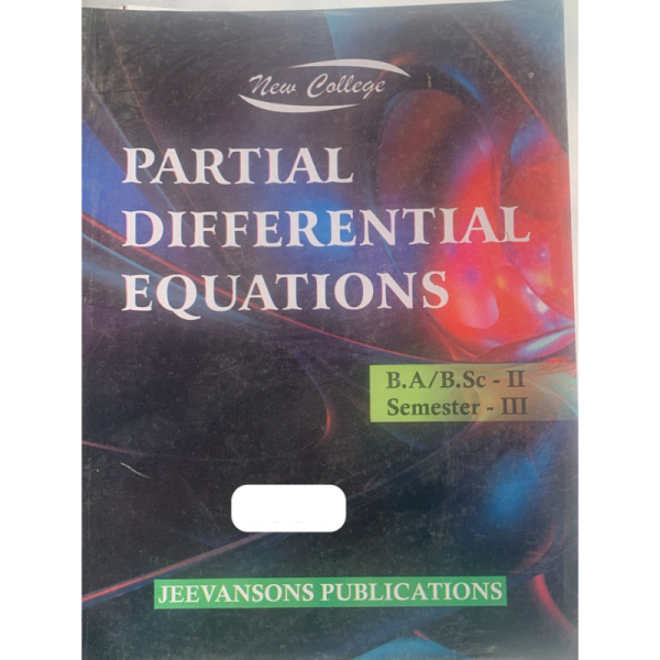 Partial Differential Equations - Jeevansons Publications