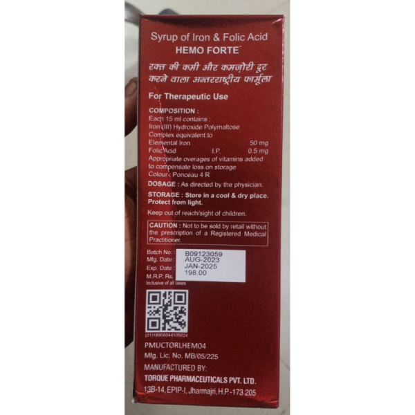 Hemo Forte Syrup - Torque Pharmaceuticals