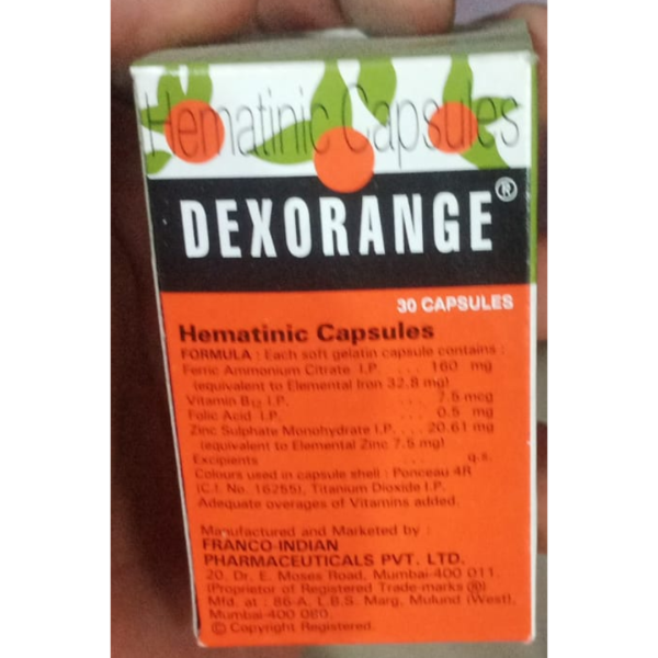 Dexorange Capsule - Franco Indian Pharmaceuticals