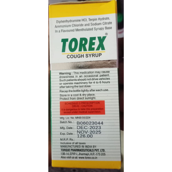 Torex Cough Syrup - Torque