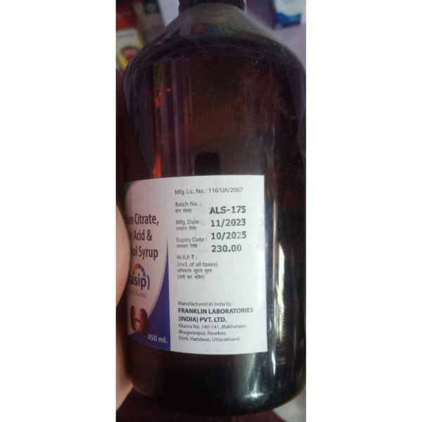 Alkasip Syrup - Franklin Laboratories (India) Pvt. Ltd.