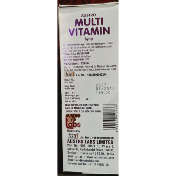 Multivitamin Syrup - Austro
