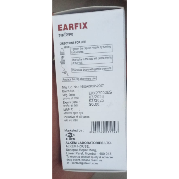 Earfix Ear Drops - Alkem Laboratories Ltd