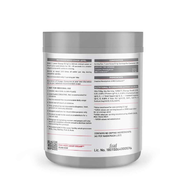 Creatine Monohydrate Powder - MuscleBlaze