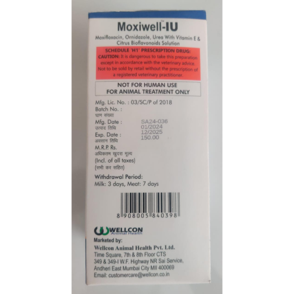 Moxiwell-IU Injection - Wellcon Animal Health