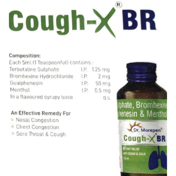 Cough-X BR Syrup - Dr. Morepen