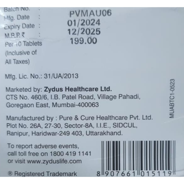 Mucotab AB - Zydus Healthcare Ltd.
