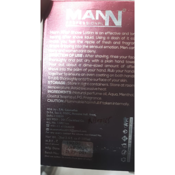 After Shave Lotion - Mann