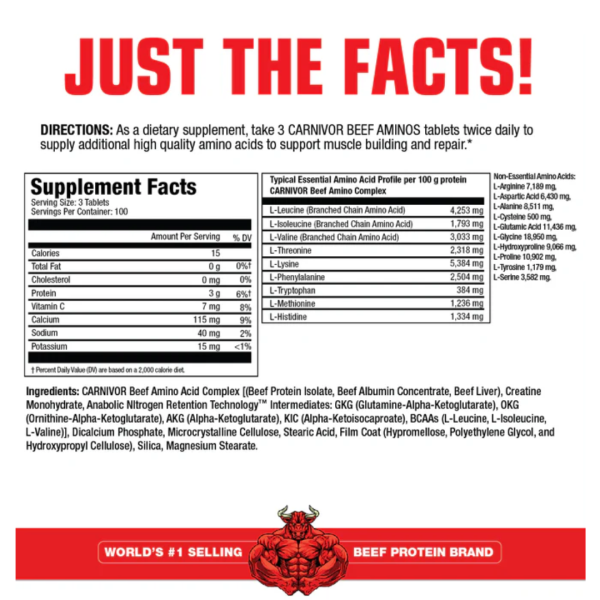 Carnivor Beef Aminos - Musclemeds