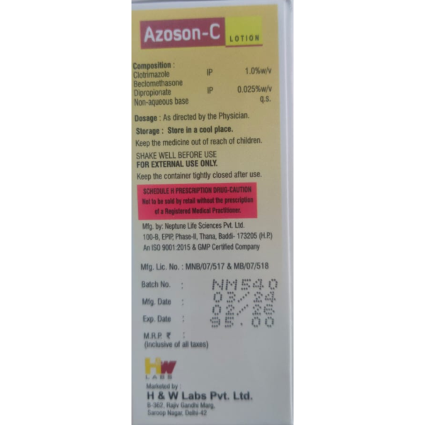 Azoson-C Lotion - H & W Labs