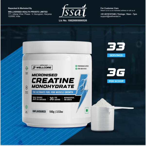 Micronised Creatine Monohydrate - Wellcore
