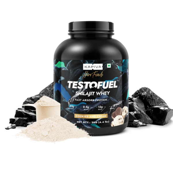 Testofuel Shilajit Whey Protein - Kapiva