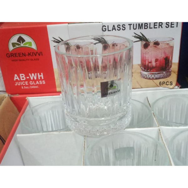Glass Set - Green Kivvi