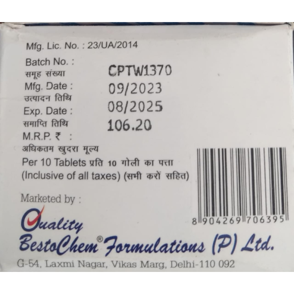 Aceclobest Plus Tablets - Quality Besto Chem Formulations (P) Ltd