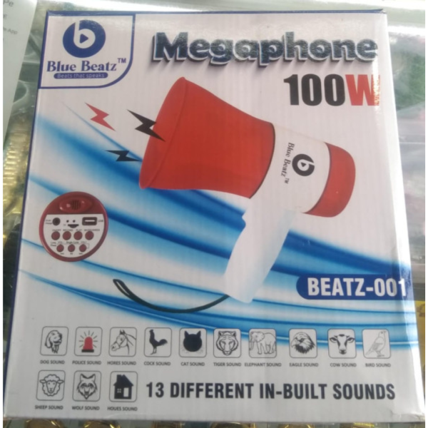 Handheld Megaphone - Blue Beatz