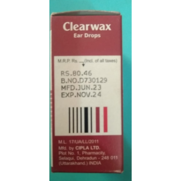 Clearwax Ear Drops - Cipla